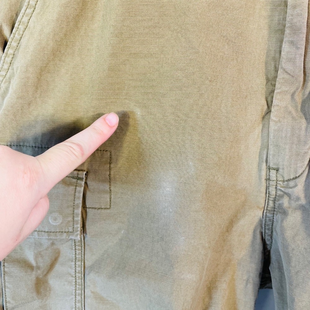Levi's Cargo Shorts Mens 38 Green Ripstop Multi Pocket Utility Outdoor Casual - Picture 6 of 11